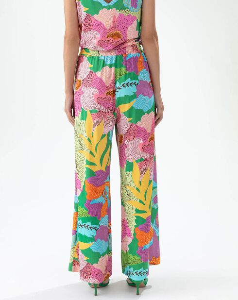 Pantalones con flores de color Emotion