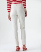 Pantaloni Paris in jacquard leopardato