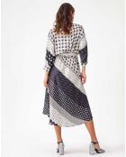 Robe avec ceinture Pippa pois graphiques
