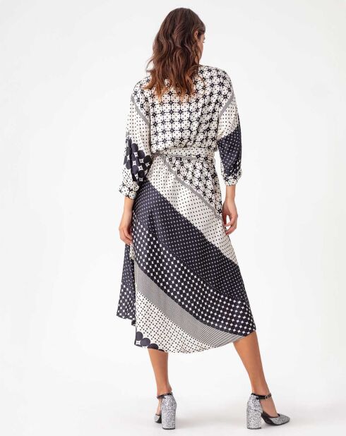 Robe avec ceinture Pippa pois graphiques
