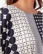 Robe avec ceinture Pippa pois graphiques