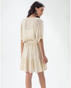 Nuance gepunktetes Kleid