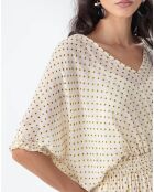 Nuance gepunktetes Kleid