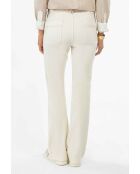 Ecrufarbene Baumwollhose Warren