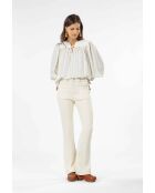 Blusa Avery beige texturizada