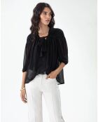 Schwarze Bluse Orissa
