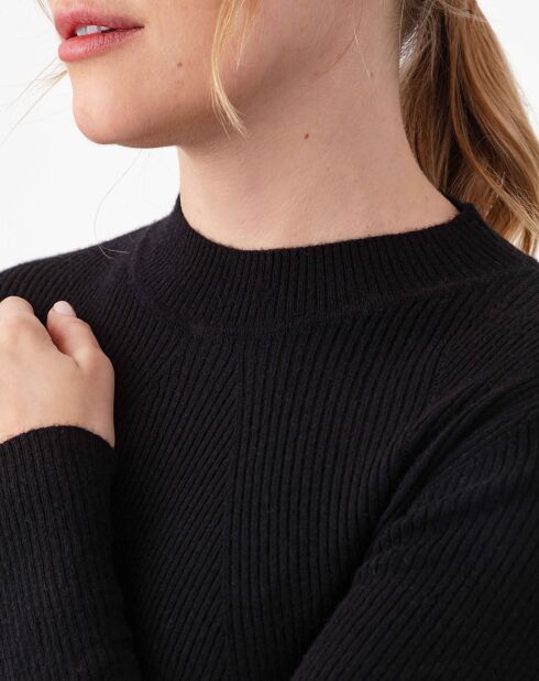 Pullover nero Talitha in misto lana