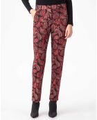 Rote Jacquard-Hose Baker