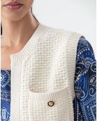 Gilet Vendome ecru