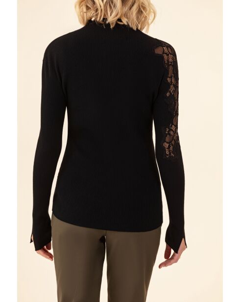 Schwarzer Pullover Doti
