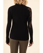 Schwarzer Pullover Doti