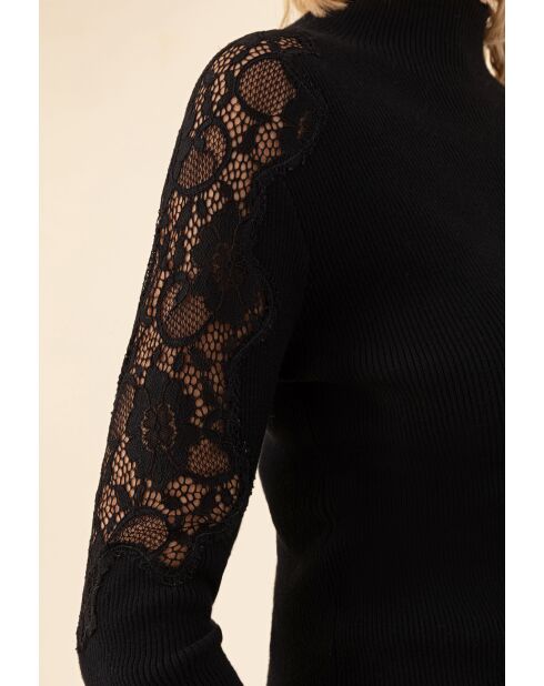 Schwarzer Pullover Doti