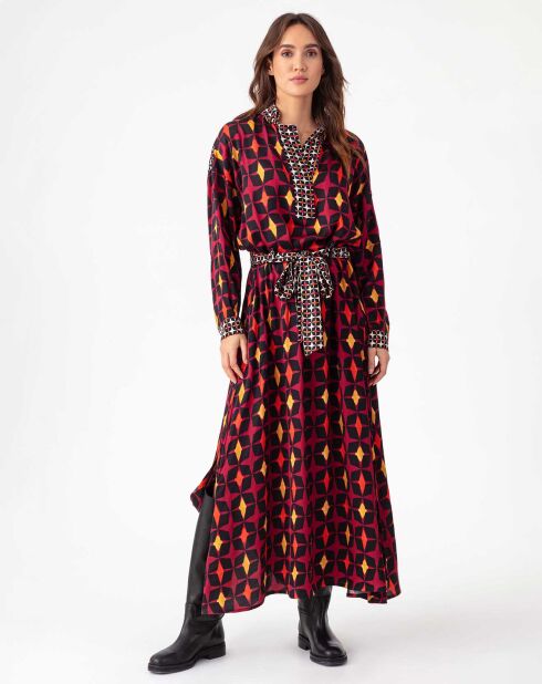 Amelia retro/micro retro jurk met riem
