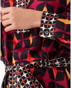 Amelia retro/micro retro jurk met riem