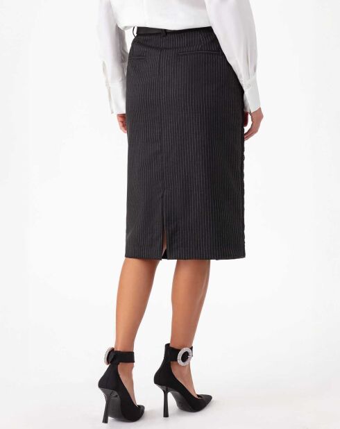 Jupe Stefen rayure flanelle