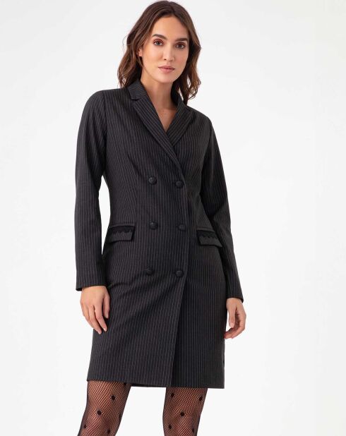 Gestreiftes Kleid Lily aus Flanell