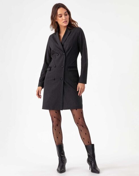 Gestreiftes Kleid Lily aus Flanell