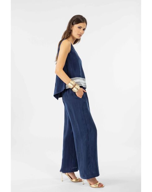Marineblauwe top Monica