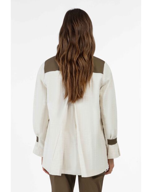 Shane Baumwolljacke in Khaki/Rohecru