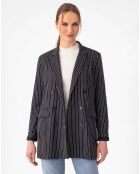 Veste Amance rayure noire