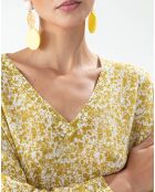 Camiseta Corole Absinthe Flower 100% lino