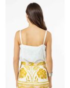 Jacquard-Hemdbluse Ansel, ecru