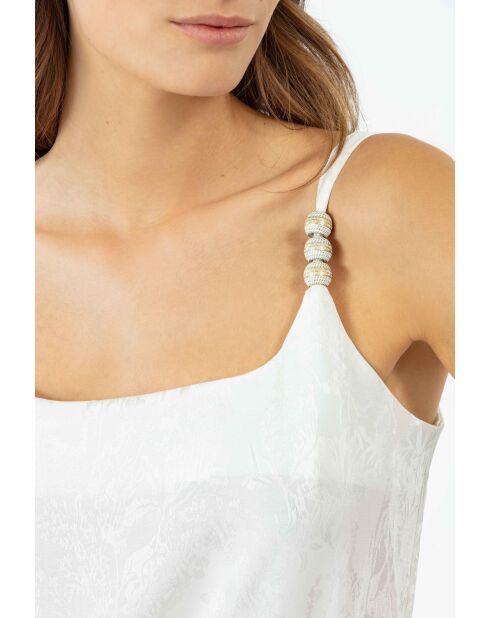 Camisola Ansel de jacquard en color crudo
