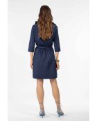 Marineblaues Baumwollkleid Abby