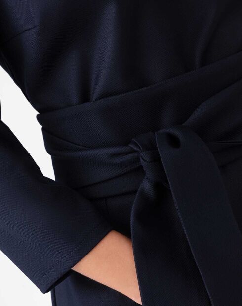 Robe avec ceinture Rachel marine