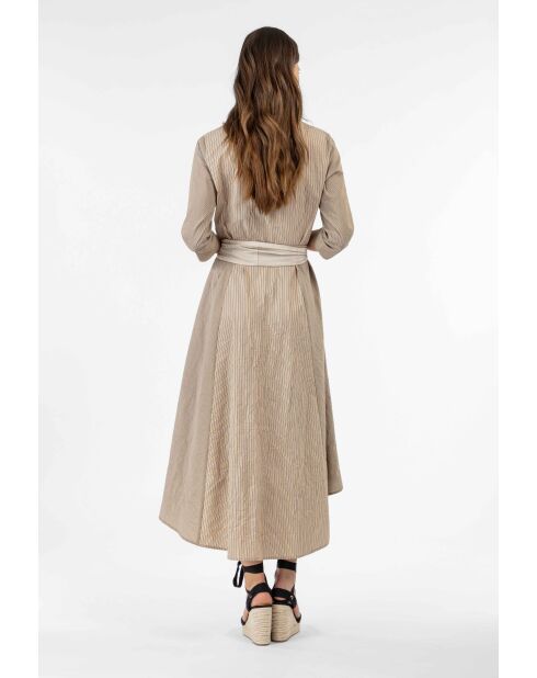 Robe en coton Haley trilogie de rayures