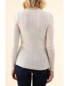 T-shirt Vickie in cotone ecru