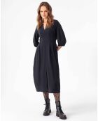 Miranda schwarzes langes Kleid