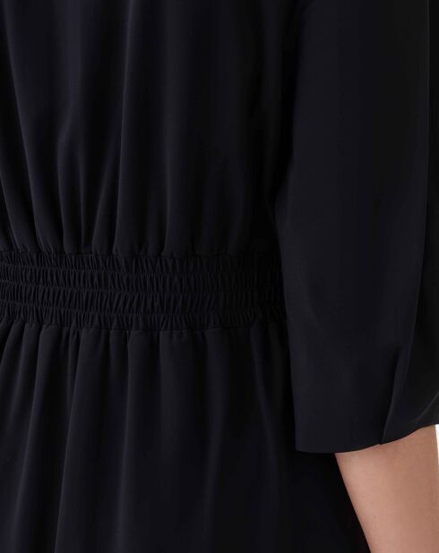 Miranda schwarzes langes Kleid