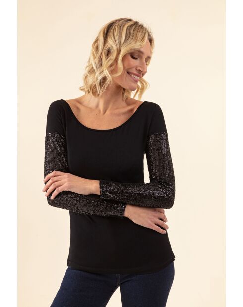 Camiseta negra Waren