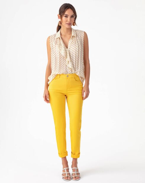 Pantaloni Privilege zaffron