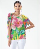 Top Mandala color flowers
