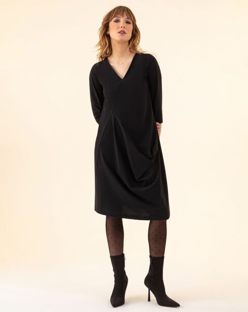 Schwarzes Mondkleid
