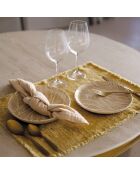 Lot de 6 assiettes plates savane beiges - 26cm