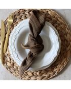Lot de 6 assiettes plates Charlotte blanches - 26 cm
