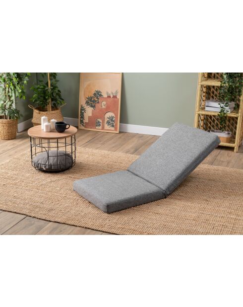 Divano letto Tera 1 posto grigio chiaro - L 55 cm x P 65 cm x H. 60 cm
