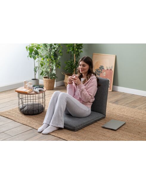 Divano letto Tera 1 posto grigio chiaro - L 55 cm x P 65 cm x H. 60 cm