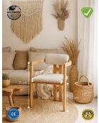 Chaise scandinave natural - l.57 cm x H. 71 cm x P. 47 cm