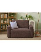 Sofá cama Wello marrón de 1 plaza, 80 cm de ancho x 70 cm de profundidad x 35 cm de alto