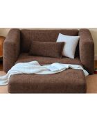 Sofá cama Wello marrón de 1 plaza, 80 cm de ancho x 70 cm de profundidad x 35 cm de alto