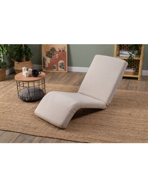 Divano letto singolo Nami crema - L. 55 cm x P. 50 cm x P. 35 cm