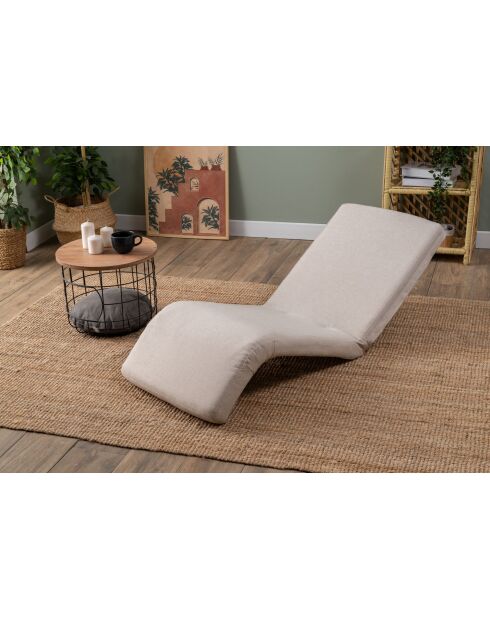 Divano letto singolo Nami crema - L. 55 cm x P. 50 cm x P. 35 cm