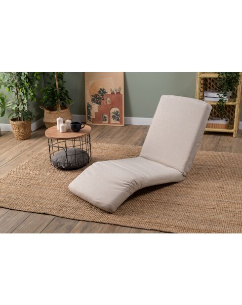 Divano letto singolo Nami crema - L. 55 cm x P. 50 cm x P. 35 cm