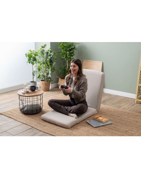 Divano letto singolo Nami crema - L. 55 cm x P. 50 cm x P. 35 cm