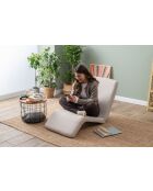 Divano letto singolo Nami crema - L. 55 cm x P. 50 cm x P. 35 cm