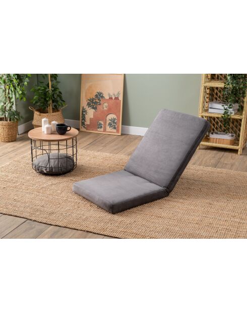 Divano letto a 1 posto Tera grigio - L. 55 cm x P 65 cm x H. 60 cm